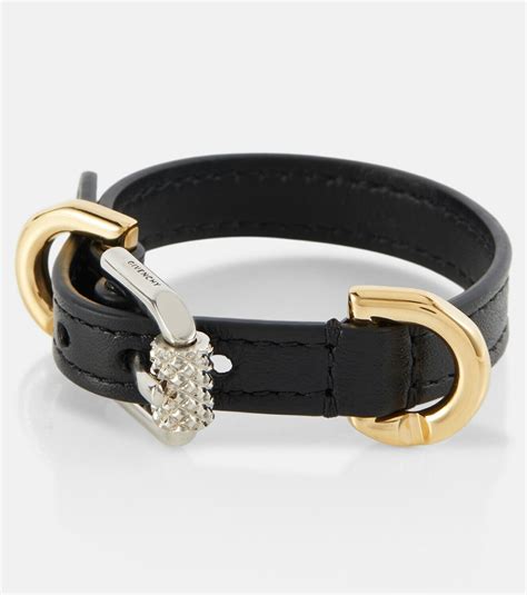 sale leather bracalet givenchy|Givenchy Voyou Leather Bracelet .